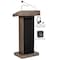 Oklahoma Sound Oklahoma Sound Orator Lectern and Rechargeable Battery with Wireless Headset Mic, Ribbonwood M800X-RW/LWM-7 - alternate 6